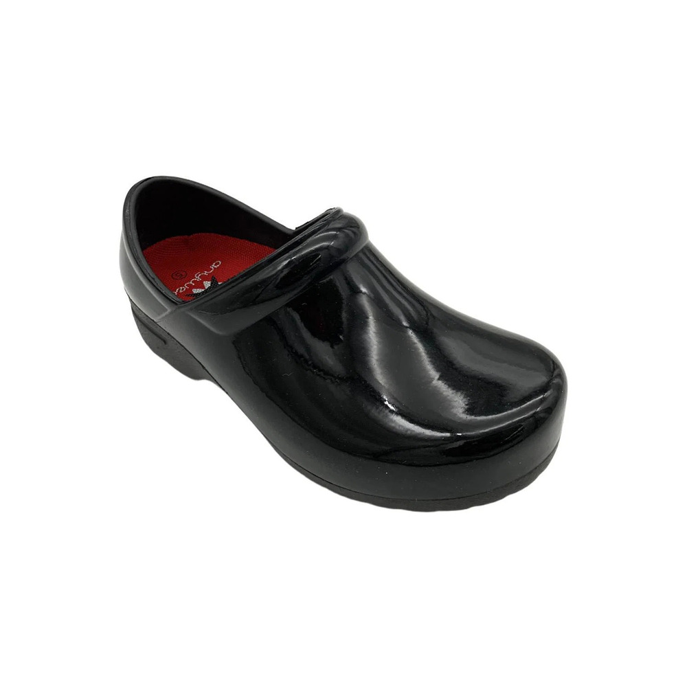 Anywear Women's SR Angel Clog Black Patent - Medium